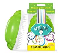 Knot Genie Detangling Hair Brush for Kids (Lovely Locks Lime) | Original Full Size | Perfect for Curly Hair, Gently Separate Tangles, Leaves Hair Smooth & Shiny | The Pain Free Knot Detangler