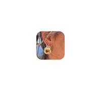 Knot Gold Earrings for Women, Hypoallergenic Statement Chunky Gold Earrings Lightweight Chunky Jewelry for Women, One Size, Brass, No Gemstone