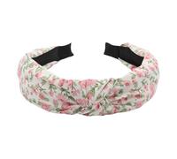 Knot Headband for Women | Fabric Flower Printed Knotted Wide Non Slip Headwear - Non Slip Womens Headbands,for Workout Yoga Shower Makeup Party Casual Gym Holiday Birthday