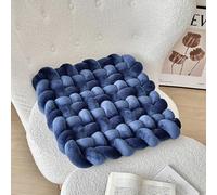 Knot Seat Cushion, Soft Plush Knot Cushion, Decorative Pillows for Bedroom, Solid Square Hand-Woven Home Throw Pillow, Knot Chair Seat Pads for Bedroom Sofa Couch Living Room 48 x 48 x 7 cm (E)