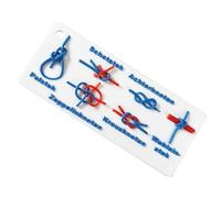 Knot Tying, Learn Loop Training Card, 5.91x2.6 inches Portable & Easy to Use, Waterproof Knotting Practice Learning for Climbing, Camping, Backpacking and Survival Activities