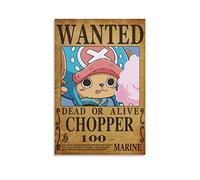 KNOTSS Anime Tony Tony Chopper Wanted Poster Decorative Painting Canvas Wall Posters And Art Picture Print Modern Family Bedroom Decor Posters 12x18inch(30x45cm)