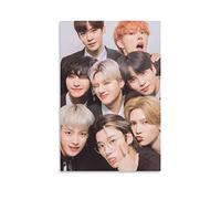 KNOTSS Ateez Group All Members Poster Decorative Painting Canvas Wall Posters And Art Picture Print Modern Family Bedroom Decor Posters 12x18inch(30x45cm)