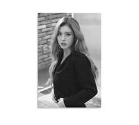 KNOTSS Jeon Somi Black White Poster Decorative Painting Canvas Wall Posters And Art Picture Print Modern Family Bedroom Decor Posters 12x18inch(30x45cm)