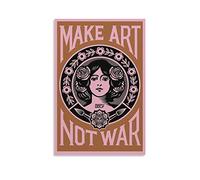 KNOTSS Make Art Not War Art Poster Decorative Painting Canvas Wall Posters And Art Picture Print Modern Family Bedroom Decor Posters 12x18inch(30x45cm)