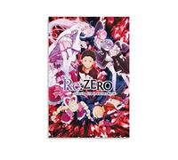 KNOTSS RE Zero Anime Tv Show Poster Decorative Painting Canvas Wall Posters And Art Picture Print Modern Family Bedroom Decor Posters 12x18inch(30x45cm)