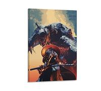 KNOTSS Sekiro Shadows Die Fan Art Poster Decorative Painting Canvas Wall Posters And Art Picture Print Modern Family Bedroom Decor Posters 12x18inch(30x45cm)