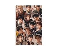 KNOTSS Seventeen Kpop Group Vintage Poster Decorative Painting Canvas Wall Posters And Art Picture Print Modern Family Bedroom Decor Posters 16x24inch(40x60cm)