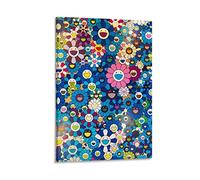 KNOTSS Takashi Murakami Flower Art Poster Decorative Painting Canvas Wall Posters And Art Picture Print Modern Family Bedroom Decor Posters 12x18inch(30x45cm)