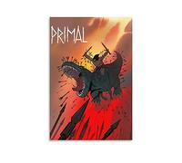 KNOTSS Tartakovsky's Primal Cartoon Fan Art Poster Decorative Painting Canvas Wall Posters And Art Picture Print Modern Family Bedroom Decor Posters 20x30inch(50x75cm)