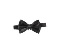 Knotted Bow Tie in Micro-textured Silk - male - Emporio Armani - Bow Ties - Black - ONE SIZE - Accessories ONE SIZE