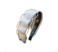 Knotted Headbands,Non Slip Wide Fashion Head Bands for Women and Girls - Black and White Top Knot Accessories(Grey)