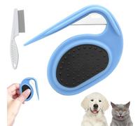 Knotting Comb for Cats, De Knotting Comb for Dog, Pet Knotting Comb, Safe Dog Detangler Cat Massage Comb, Knotting Comb for Removing Tangled and Loosse Hair, No Harm to Skin, Easy to Use (Blue)