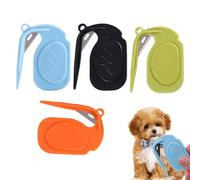 Knotting Comb, Pack of 4 Detangling Tool, Portable Animal Comb Against Hair Tufts for Cats Dogs at Home & On the Go