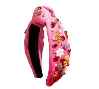 Knotting Wide Brim Headbands For Woman Girl Christmas Hairband Spa Hair Hoop Multipurpose