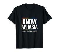 Know Aphasia - Speech Therapy Support Brain T-Shirt