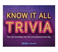 Know it All Trivia Desk Calendar 2026