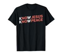 Know Jesus Know Peace Religion Gods Church Christians T-Shirt