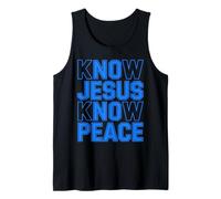 Know Jesus Know Peace Religion Gods Church Christians Tank Top