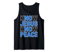 Know Jesus Know Peace Religion Gods Church Christians Tank Top