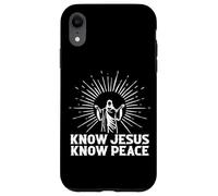 Know Jesus Know Peace Spiritual Faith Case for iPhone XR