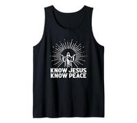 Know Jesus Know Peace Spiritual Faith Tank Top