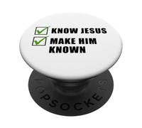 Know Jesus, Make Him Known - Christian Gospel Evangelism PopSockets Adhesive PopGrip