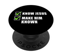 Know Jesus, Make Him Known - Christian Gospel Evangelism PopSockets Adhesive PopGrip