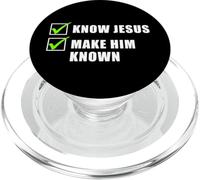Know Jesus, Make Him Known - Christian Gospel Evangelism PopSockets PopGrip for MagSafe