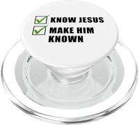 Know Jesus, Make Him Known - Christian Gospel Evangelism PopSockets PopGrip for MagSafe