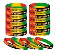 Know me Black History Month Silicone Bracelets Party Favors, African BHM Worthwhile Commemoration National Celebrate Black History Bracelet for Adults