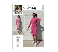 Know ME ME2049K5 Misses' Front or Back Reversible Knit Dress by Lydia Naomi K5 8-10-12-14-16