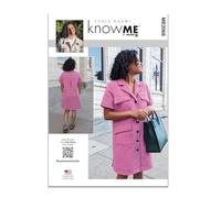 KNOW ME ME2068K5 Misses' Shirt Dress by Lydia Naomi K5 (8-10-12-14-16)