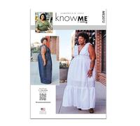 KNOW ME Sewing Pattern ME2072W2 Misses' and Women's Jumpsuit and Dress by Aaronica B. Cole W2 (20W-22W-24W-26W-28W)