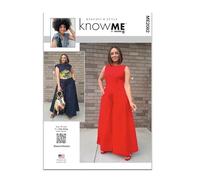 KNOW ME Sewing Pattern ME2082BB Misses' and Women's Jumpsuits by Keechii B Style BB (20W-22W-24W-26W-28W)