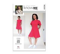 KNOW ME Sewing Pattern ME2091Y5 Misses' Dress with Sleeve Variations by Lydia Naomi Y5 (18-20-22-24-26)