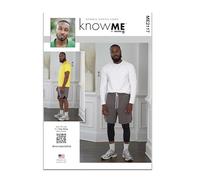 KNOW ME Sewing Pattern ME2117A Men’s Shorts in Two Lengths and Knit Tops by Norris Dánta Ford A (S-M-L-XL-XXL)