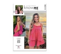 Know Me Sewing Pattern ME2119A Misses' Top and Shorts by Alissah Threads A (XS-S-M-L-XL-XXL)