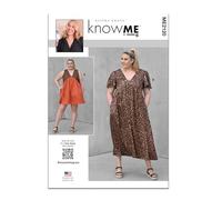 Know Me Sewing Pattern ME2120Y5 Misses' Dress with Sleeve and Length Variations by Alisha Grace Y5 (18-20-22-24-26)