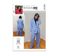 Know Me Sewing Pattern ME2128K5 Misses' Jacket and Trousers by Beaute' J'Adore K5 (8-10-12-14-16)
