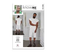Know Me Sewing Pattern ME2130A Men's Knit Top and Shorts by Norris Dánta Ford A (S-M-L-XL-XXL)