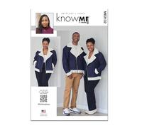 Know Me Sewing Pattern ME2132A Unisex Motorcycle Jacket by Brittany J. Jones A (XS-S-M-L-XL-XXL)
