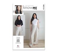 Know Me Sewing Pattern ME2134K5 Misses' Trouser and Knit Top with Sleeve Variations by Sew Bake Make K5 (8-10-12-14-16)