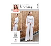 Know Me Sewing Pattern ME2138D5 Misses' Sweatsuit Top and Trousers by Holly Darling D5 (4-6-8-10-12)