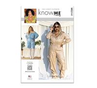 Know Me Sewing Pattern ME2141K5 Misses' Jumpsuit in Two Lengths by The Corny Rainbow K5 (8-10-12-14-16)