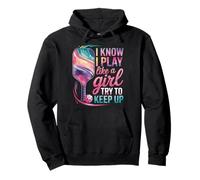 Know play Like Girl Paddleball Player Funny Pickleball Pullover Hoodie