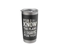 Know The Plans for You Asthma Awareness Stainless Steel Insulated Tumbler