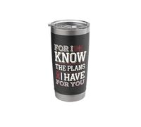 Know The Plans for You Brain Aneurysm Awareness Stainless Steel Insulated Tumbler