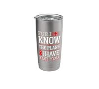 Know The Plans for You Stroke Awareness Stainless Steel Insulated Tumbler