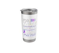 Know The Plans for You Thyroid Cancer Awareness Stainless Steel Insulated Tumbler